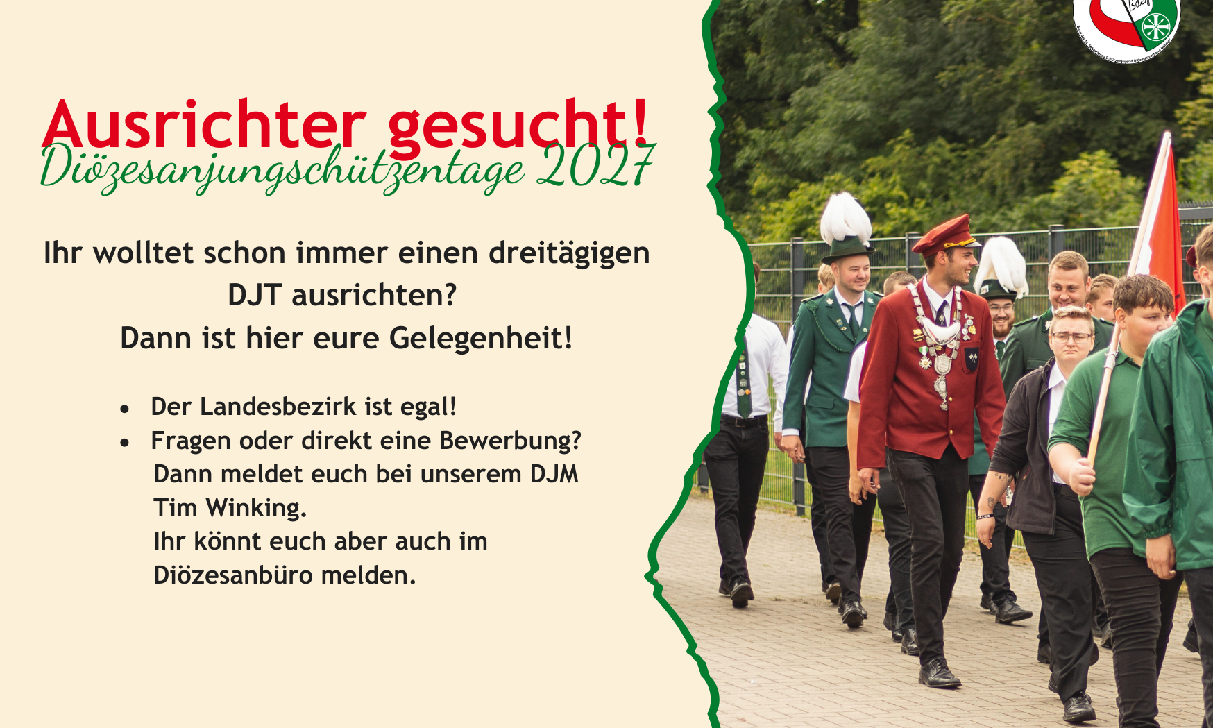 Ausrichter gesucht!