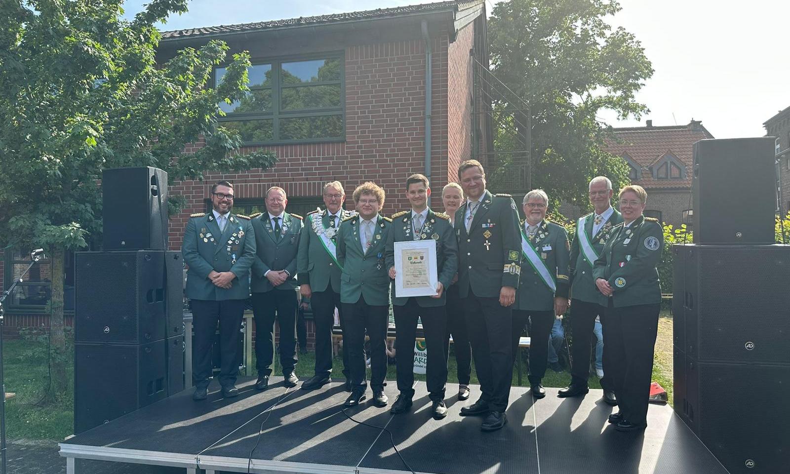 Ehrung beim Bezirksjungschützentag Moers