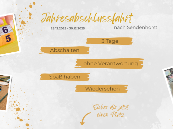 Seminarnummer M-25-I.1-037  | Jahresabschlussfahrt 2025 - PLÄTZE BEGRENZT!